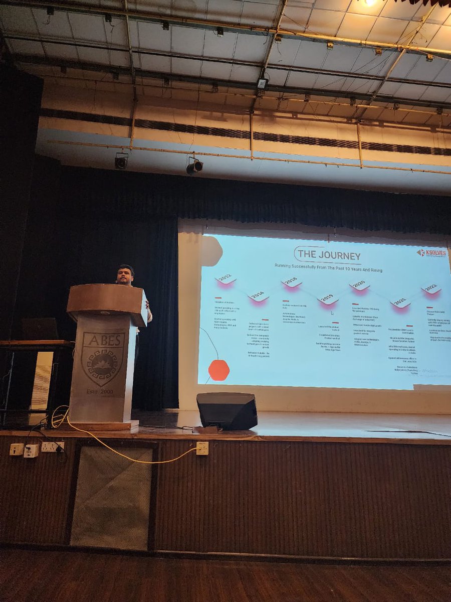 _Ksolves's tweet photo. Ksolves Campus Drive 2023 - ABES Engineering College, Ghaziabad!
Recently, we conducted a remarkable campus drive at #ABESEngineeringCollege and witnessed an overwhelming participation! We were amazed by the engagement and enthusiasm of talented youngsters!
#KsolvesCampusDrive https://t.co/AyyM7VJlRN