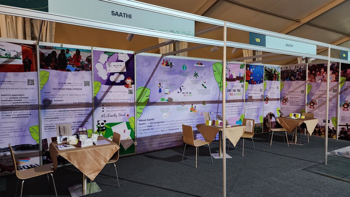 SaathiPads's tweet photo. Day #2 came to a successful close yesterday where we were overwhelmed and thankful for everyone who came to our #WomenDeliver2023 booth! We met some cool people like @anna_leah_ , @KenyaSRHR , and many more.
We are excited to see what Day #3 brings! #WD2023 https://t.co/r1RdZt1lWa