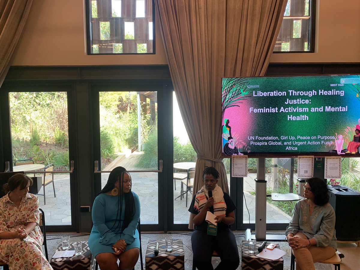 Potent and powerful conversation about collective care, healing justice, and feminist mental health ✊🏼