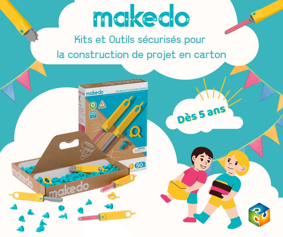 🧩 Nouveauté,

🛠Avec les kits de construction <a href="/MakedoF/">Makedo France</a> , les enfants peuvent créer une infinité de projets à partir des outils sécurisés Mekado et de carton. 📦

C'est sans contrainte et sans danger !

👉Découvrez la gamme Mekado sur notre site : my-etechno.com/453-makedo

#makedo
