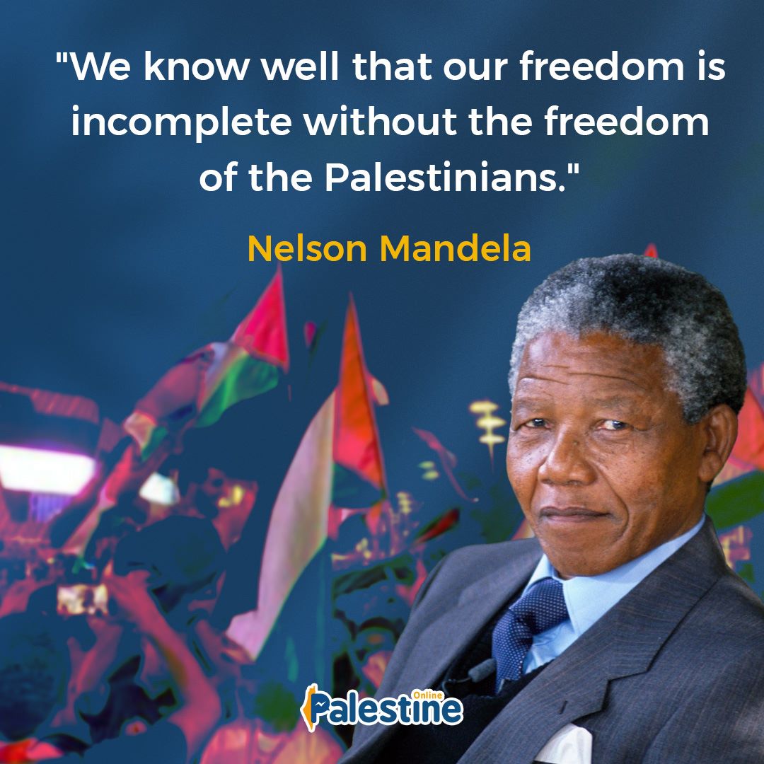 South African anti-apartheid leader Nelson Mandela, who dedicated his life to abolishing apartheid from South Africa to Palestine. RIP🇿🇦🇵🇸
#NelsonMandelaDay