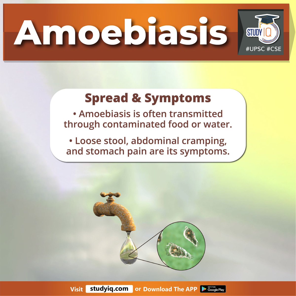 upsciq's tweet photo. Amoebiasis
#amoebiasis #kolkata #amoeba #pathogenic #entamoebahisolytica #globalhealth #globalhealthproblem #globaldeath #protozoa #malaria #classlobosa #parasiticinfections #food #water #tinidazole #upsc #cse #ips #ias https://t.co/NbZIlXlU35