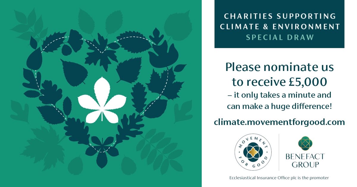 There’s still time…! Please take a moment to vote for Young Climate Warriors to receive £5k funding (no donation requested). We’d love to reach more schools and families with our weekly eco-challenges - thanks!
