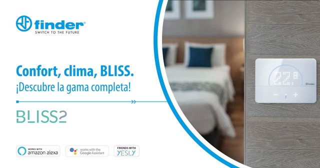 finderspain's tweet photo. 🌡 Diseñados para adaptarse a cualquier estilo, los #termostatos y cronotermostatos #BLISS transforman la gestión de la temperatura del #hogar para alcanzar el máximo #confort, #ahorro y #seguridad.
Más info 👉🏻 https://t.co/vHzWk815zc
#FinderES #Switchtothefuture #clima https://t.co/P1tzJTkxQm