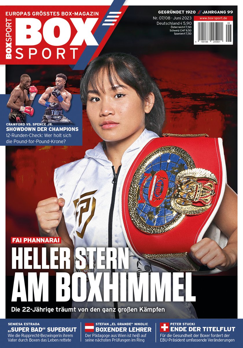 DER NEUE BOXSPORT IST DA! ⁠ ⁠⁠ #boxen #boxing #boxsport #boxsportmagazin #VincenzoGualtieri #FaiPhannarai #SimonZachenhuber #CrawfordvsSpence #UsykvsDubois #RockyMarciano #SeniesaEstrada #EuropeanGames