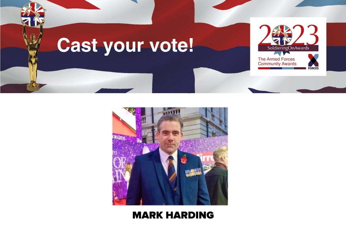 Army Benevolent Fund (@armybenfund) on Twitter photo Today, voting opened for the 2023 <a href="/SoldierOnAwards/">Soldiering On Awards</a>. You can vote for our #InspirationAward nominee, Army veteran Mark Harding here: tinyurl.com/2nu2z4df, and read his inspiring story here: tinyurl.com/5eaa69mw
@BionicMark #SoldieringOnAwards2023 Today, voting opened for the 2023 <a href="/SoldierOnAwards/">Soldiering On Awards</a>. You can vote for our #InspirationAward nominee, Army veteran Mark Harding here: tinyurl.com/2nu2z4df, and read his inspiring story here: tinyurl.com/5eaa69mw
@BionicMark #SoldieringOnAwards2023