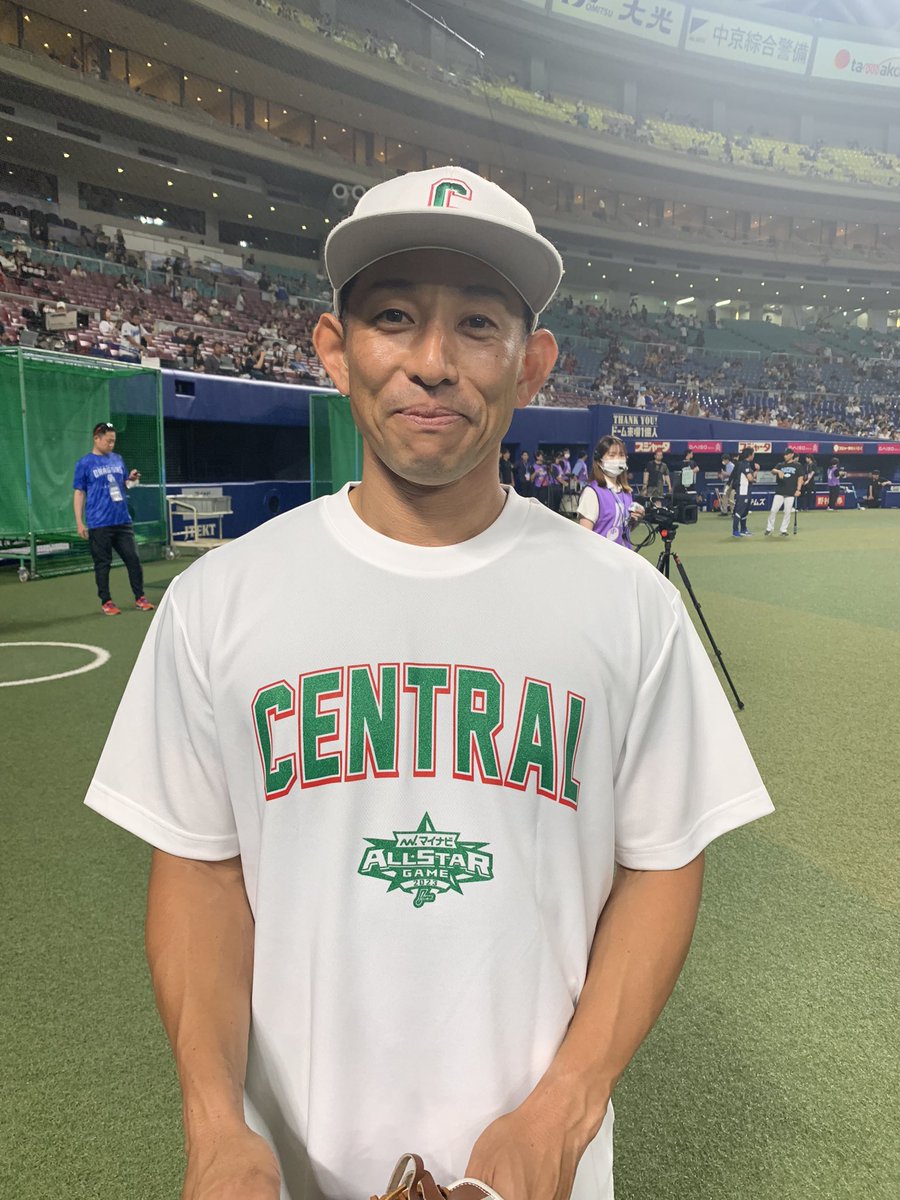 オールスターのシートノックのノッカーは 我らが森岡コーチ #マイナビ