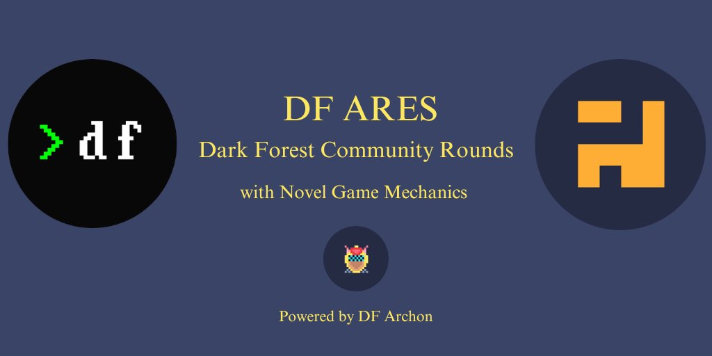 DFArchon's tweet photo. @darkforest_eth ARES v0.1 Round 1   
will start in about 3 hours. 
 #darkforest #DFARES https://t.co/Otn9F6GHEA