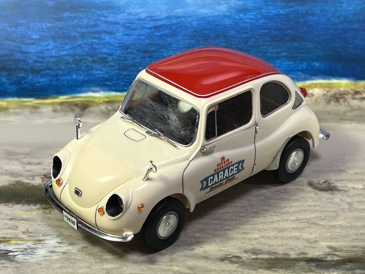 kaz_wh40k's tweet photo. Gentlemen FOR Wheelsのデカールを使ったスバル360デラックスができた。かわいい〜
#ショップカー
#物撮りノート https://t.co/lXuVBjkA2g