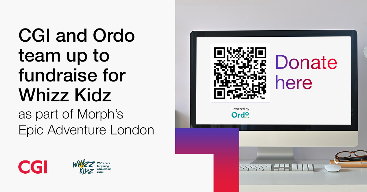 CGI_UKNEWS's tweet photo. We’re delighted to welcome our #FinTech partner @OrdoHq to our Morph and @WhizzKidz campaign.

By using Ordo’s donation page you can make online donations via #OpenBanking, making a secure, and smooth experience for donors  https://t.co/WMTGDhKAME #MorphsAdventureLondon #WeAreCGI https://t.co/N7QEfAvIUx