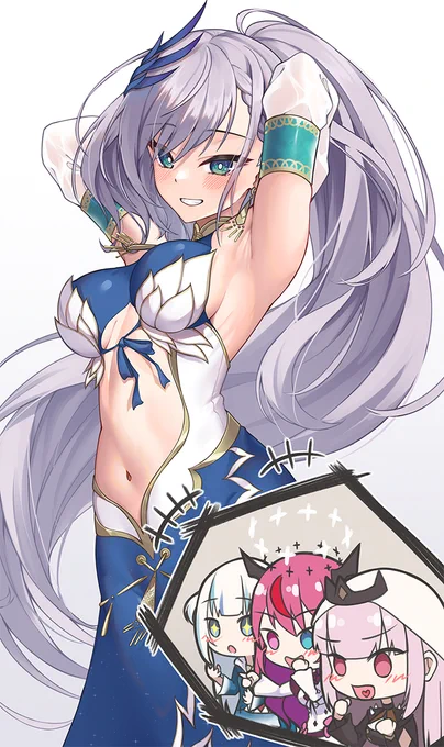 Congrats on the 3D debut, Reine! あの...助かる #Reinessance #IRySart #callillust #gawrt #PavoliaReine3D