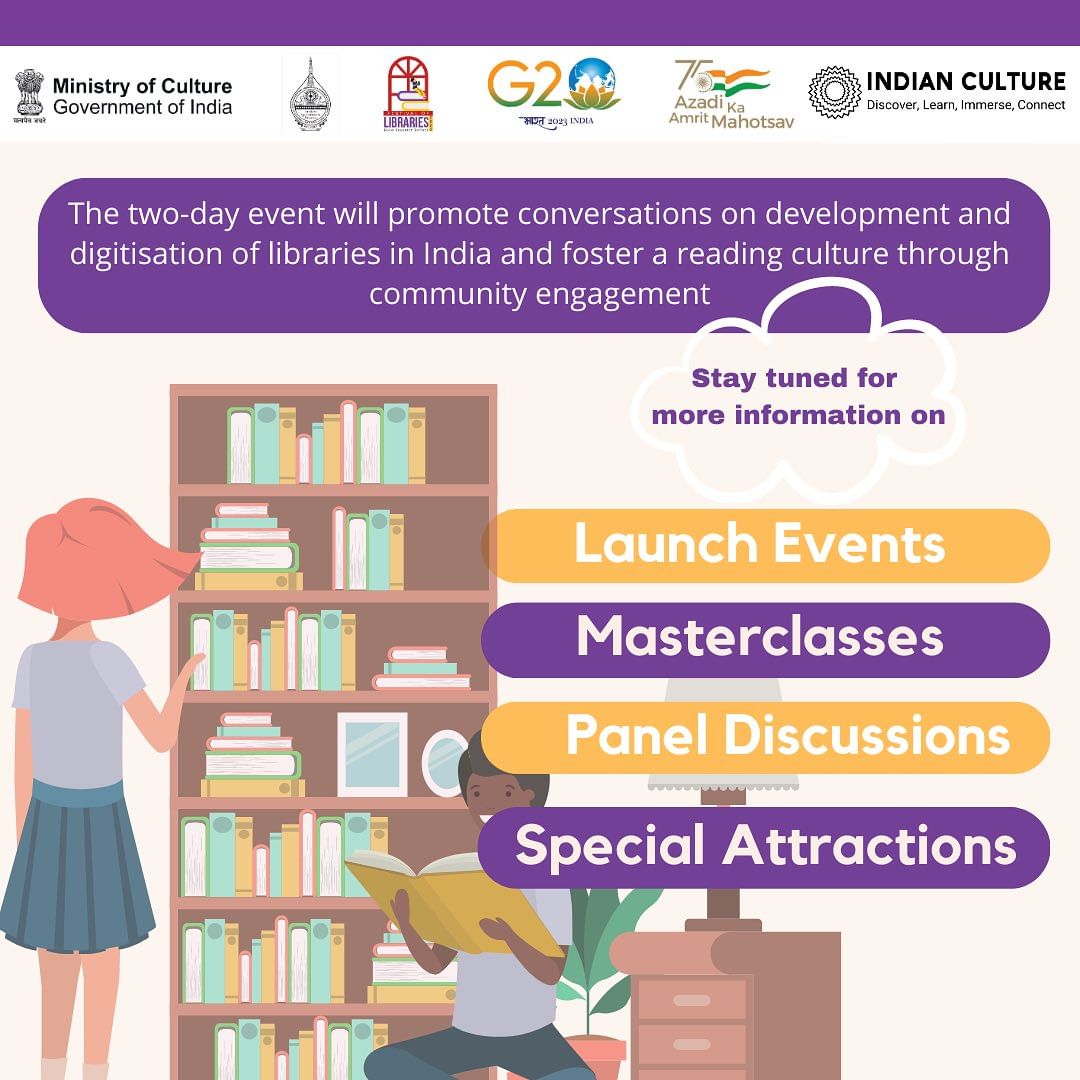 fol_2023's tweet image. 📚 Join us at the Festival of Libraries 2023, a two-day event dedicated to celebrating the development and digitization of libraries in India! 🎉 Don&apos;t miss out on this incredible showcase, entry free!

#FestivalofLibraries #event #digitallibrary