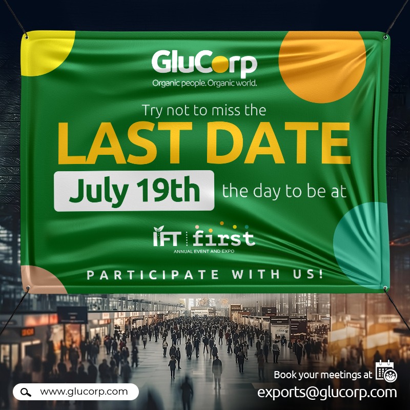 glu_corp's tweet image. We hope you want to attend the event's last day, Come together to engage and learn.

glucorp.com

#IFTFIRST #iftfirst2023 #Glucorp #food #organicfood #healthyfoodeating #iftchicago #Chicago #naturalproduct #Organic #exhibition #ingredients #rice #tapioca #derivatives