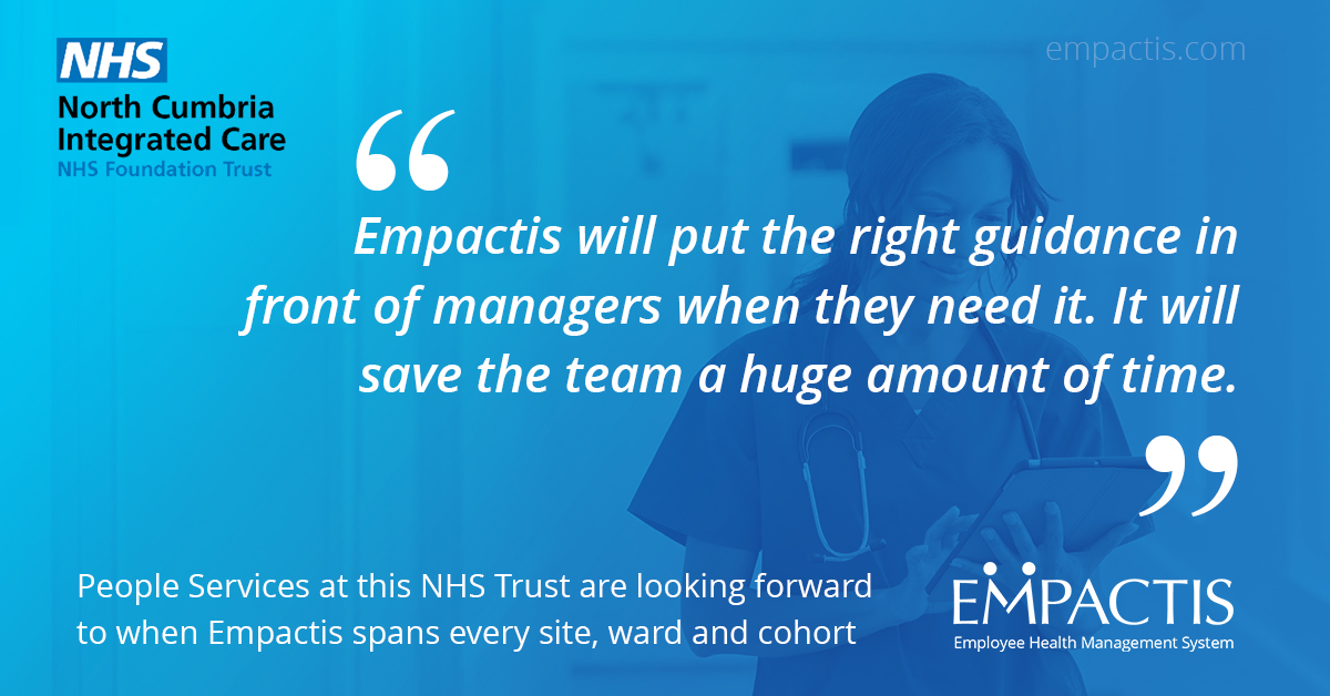 Empactis's tweet photo. Overstretched People Services teams at this #NHSTrust look forward to Empactis spanning sites, wards and cohorts to guide managers through #absencemanagement and help staff get the right #occhealth help https://t.co/BSEnny4vx1  #peoplemanagement #hr https://t.co/aXXh7inovs