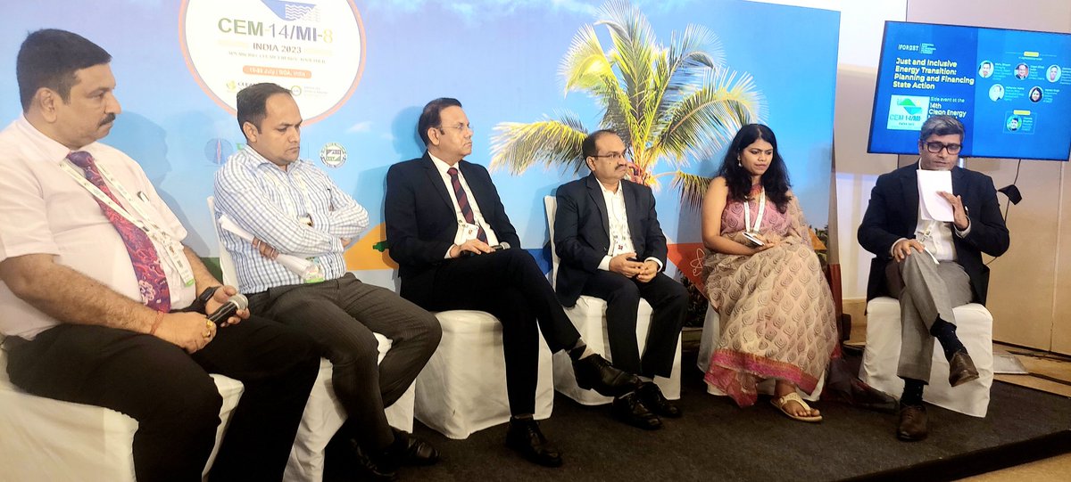 iForestGlobal's tweet photo. A timely discussion on just &amp; inclusive #EnergyTransition @ @CEMSecretariat event .
With perspectives from Eastern Indian states of Assam, Bihar, Odisha &amp; Jharkhand the panel dicusses opportunities &amp; support needed for scaling up #GreenEnergy &amp;  industry
@Bh_Chandra @mandvi7 https://t.co/fgtzUqLKoT