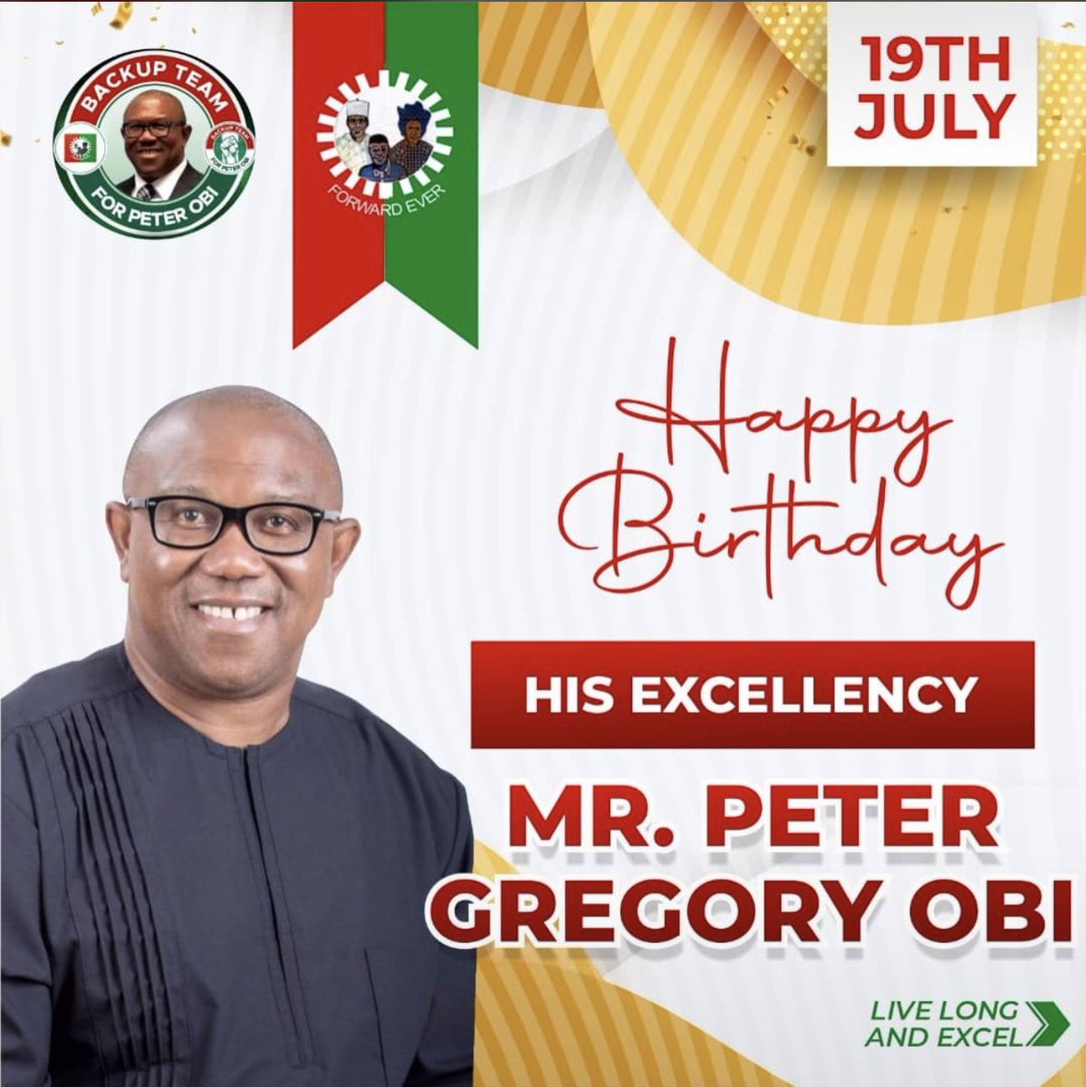 blossommartins's tweet image. Today, we lift our banners up high to celebrate the people’s president….
An upright man who believes in us, our dreams and our country….

THE ROCK OF OUR NATION…

Happy birthday @PeterObi