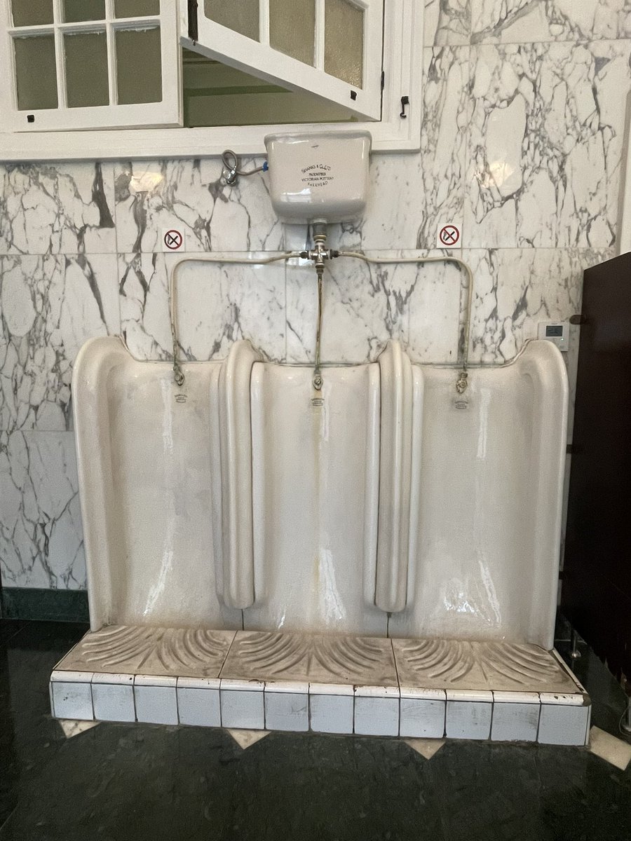 HistoricSH's tweet photo. Popped into Marble Hall today, the old Kadoorie mansion, in preparation for an upcoming August tour (yes! Stay tuned!) - original urinals (pic 4) are just one of the very cool original details still there! #shanghai https://t.co/khgOvPjX8q
