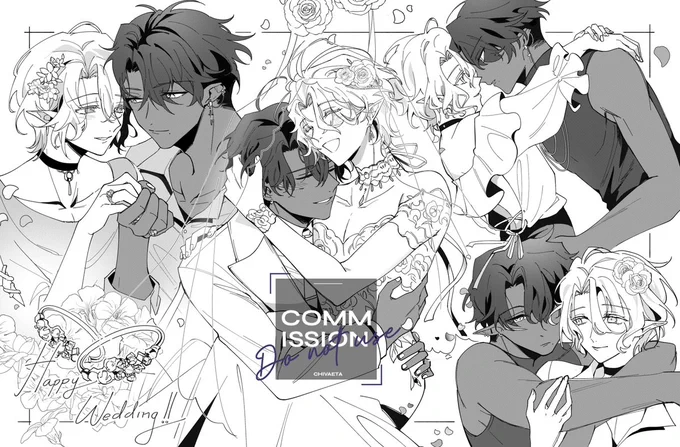 [ C0MM ] Last Batch's Couple Sketch Page for Kana, thank you very much! 😆