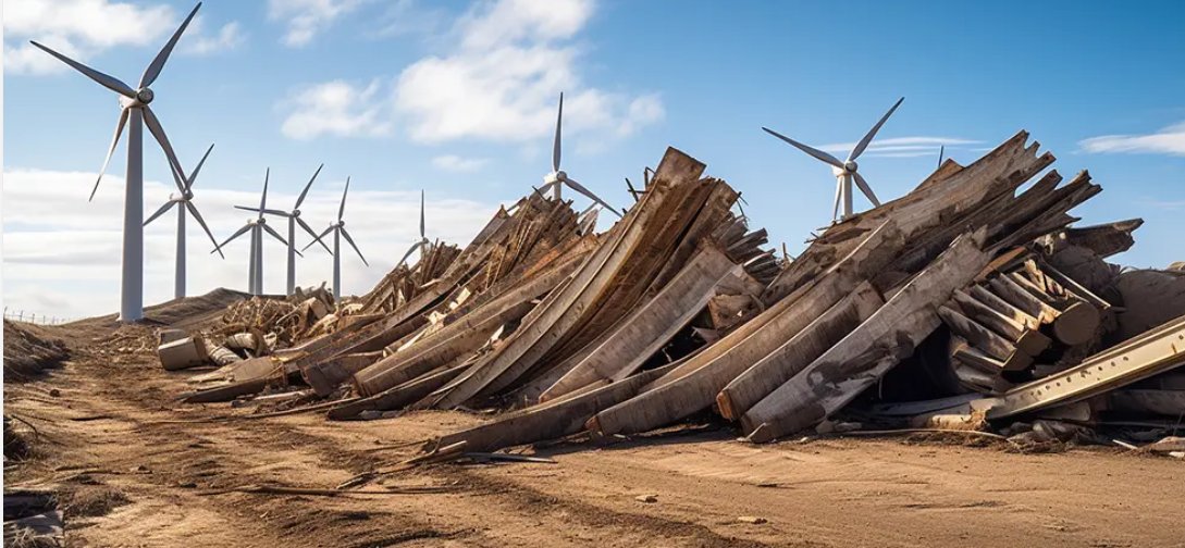 Nu eerste generatie windmolens moet worden vervangen zitten we met ongeveer 43 miljoen ton moeilijk te recycleren (giftig) afval  elk jaar....waarvoor ook groene subsidies worden voorzien. Best mogelijk dat totale kosten (bouw +afbraak) groter zijn dan de energie die ze opwekken.