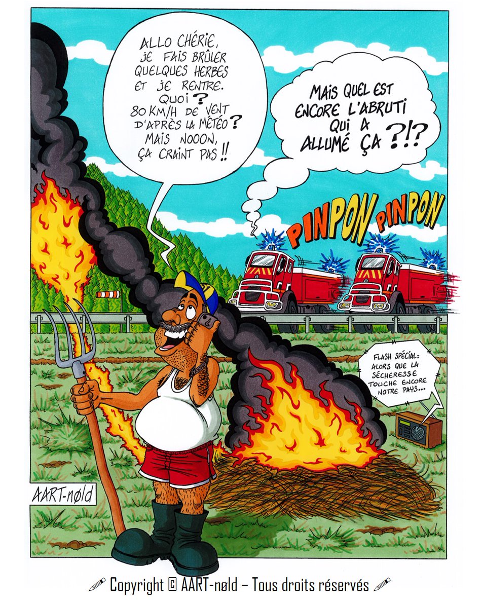 Suivez @AARTnold pour d'autres dessins d'humour #Pompier 😉

✅ Pour les BD 📚✏👉🏻 soldatdufeu.fr

#SapeurPompier #SapeursPompiers #Pompiers #Dessin #DessinDuJour #BandeDessinée #BD #JourDeGarde #CCF #Feu #Feux #Forêt #FDF #FeuDeForêt #FeuxDeForêt #Sécurité #Prévention