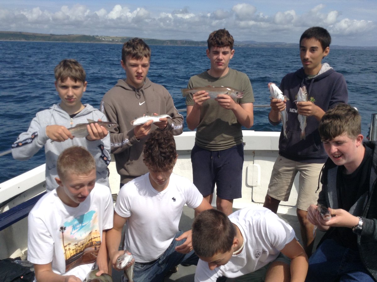 PenriceAcademy's tweet photo. Fishing Week Update 🎏

Yesterday, our students enjoyed a great day trip out on Aquila Charters at Mevagissey There were lots of fish caught including Whiting, Mackerel, Pouting and topped by a great Pollock! Thanks to Chris for his knowledge and help!

#CEW2023 #FishingWeek https://t.co/Uvzf5YEvhe