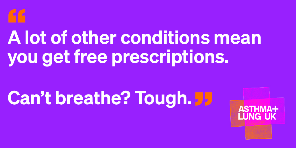 Our new report #BreathingUnequal has revealed that nearly half of the lowest earners surveyed said they couldn’t afford to pay for prescriptions. The cost of living is doing irreparable damage to people with lung conditions. We are calling on the Government to take action now.