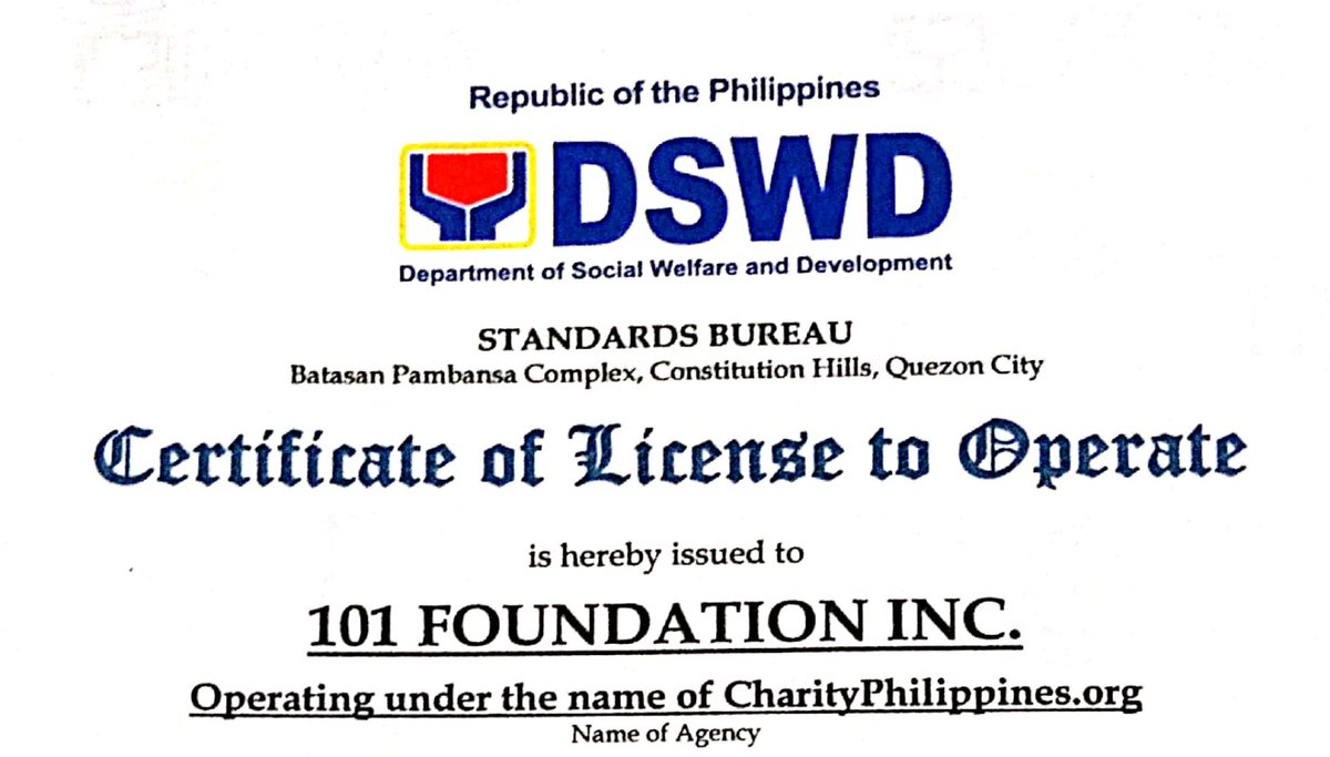 ChaPhilOrg's tweet image. CharityPhilippines.org is one of the first few online fundraising platforms based in the Philippines, and one founded and managed by Filipinos. It is registered with and licensed by the Department of Social Welfare and Development (DSWD). This recognition by the DSWD as an