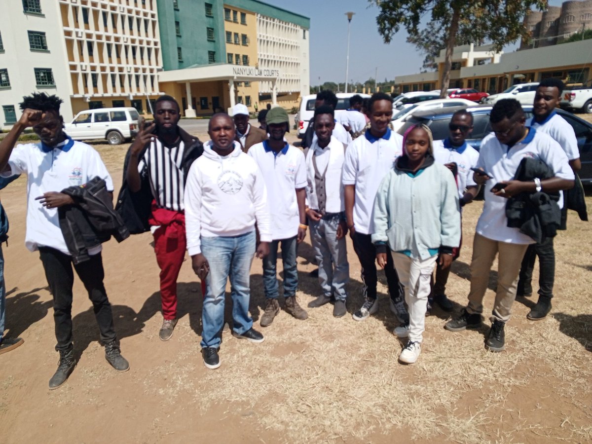 waweru_silas's tweet photo. #JusticeForMtKenyaYouths #SaveNanyukiRiver #ClimateActivistsUnite Today, our hearts ache for the brave young environmental activists standing up for Nanyuki River. They fearlessly exposed the toxic sewer situation caused by a hotel investor, yet faced arrests and police assault. https://t.co/iyXGCQUXD3