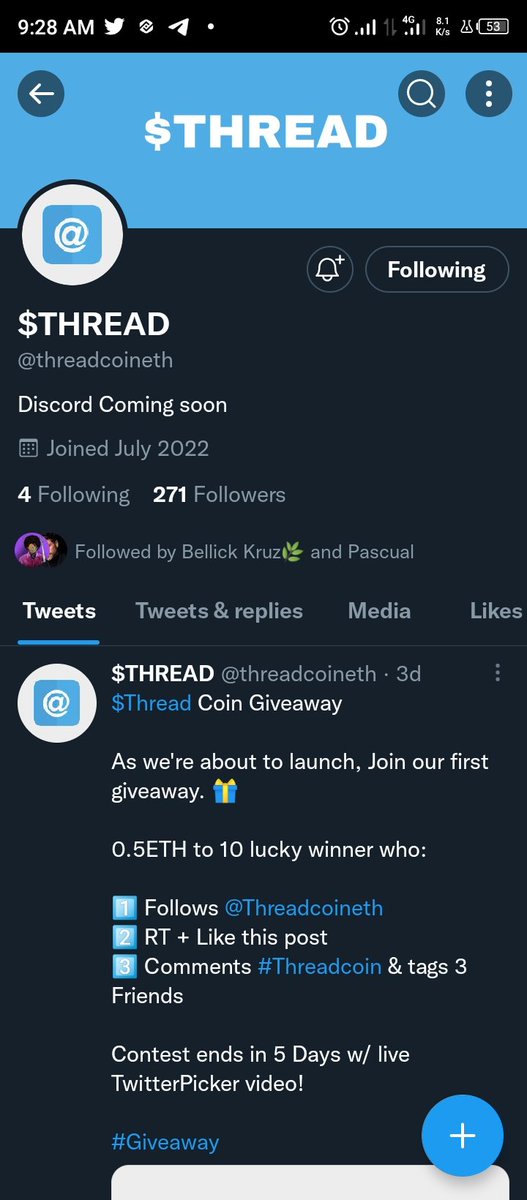 Web3Enchantress's tweet photo. @threadcoineth #Threadcoin
@esther_idala
@OluwaBigmoney
@KonfaaKemuel https://t.co/x5LvdLzkE4