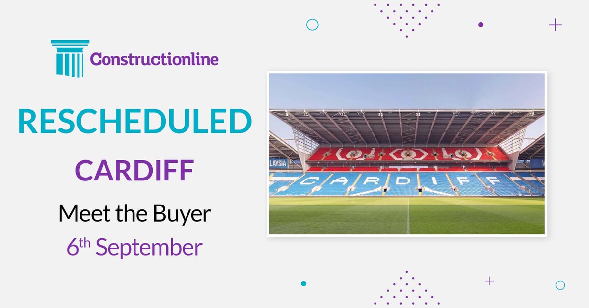 The date of our Cardiff Meet the Buyer has changed. It is now scheduled for the 6th of September, 1 day earlier. Please see our website for more information - ow.ly/NwP850Pf6WS We look forward to seeing you then!