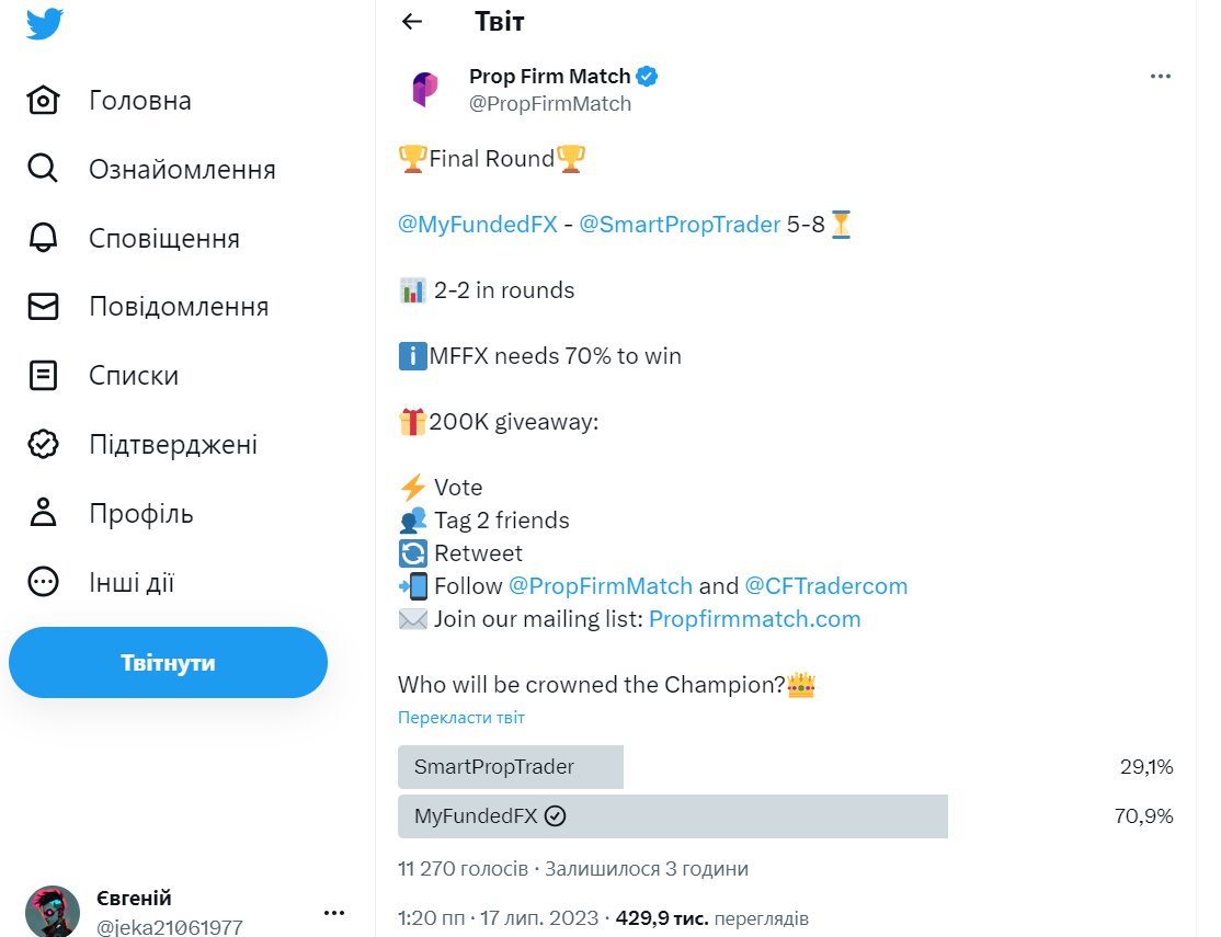 jeka21061977's tweet photo. @MyFundedFX @MyFundedFutures MFFX top💪💪💪 https://t.co/PFiSDCQxbn