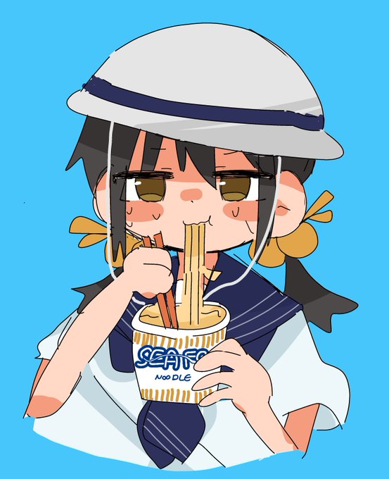 「女の子 カップ麺」のTwitter画像/イラスト(新着)
