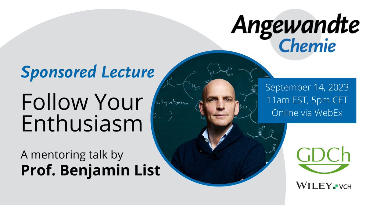 Sponsored Lecture 📅 Sept 14, 2023 We are proud to sponsor a lecture from Nobel Laureate Prof. Benjamin List @ListLaboratory as part of the #TrEd Mentoring Talks hosted by @BilalRKaafarani @AUB_Lebanon. Mark your calendars and join for free via WebEx: ow.ly/XojH50PfSII