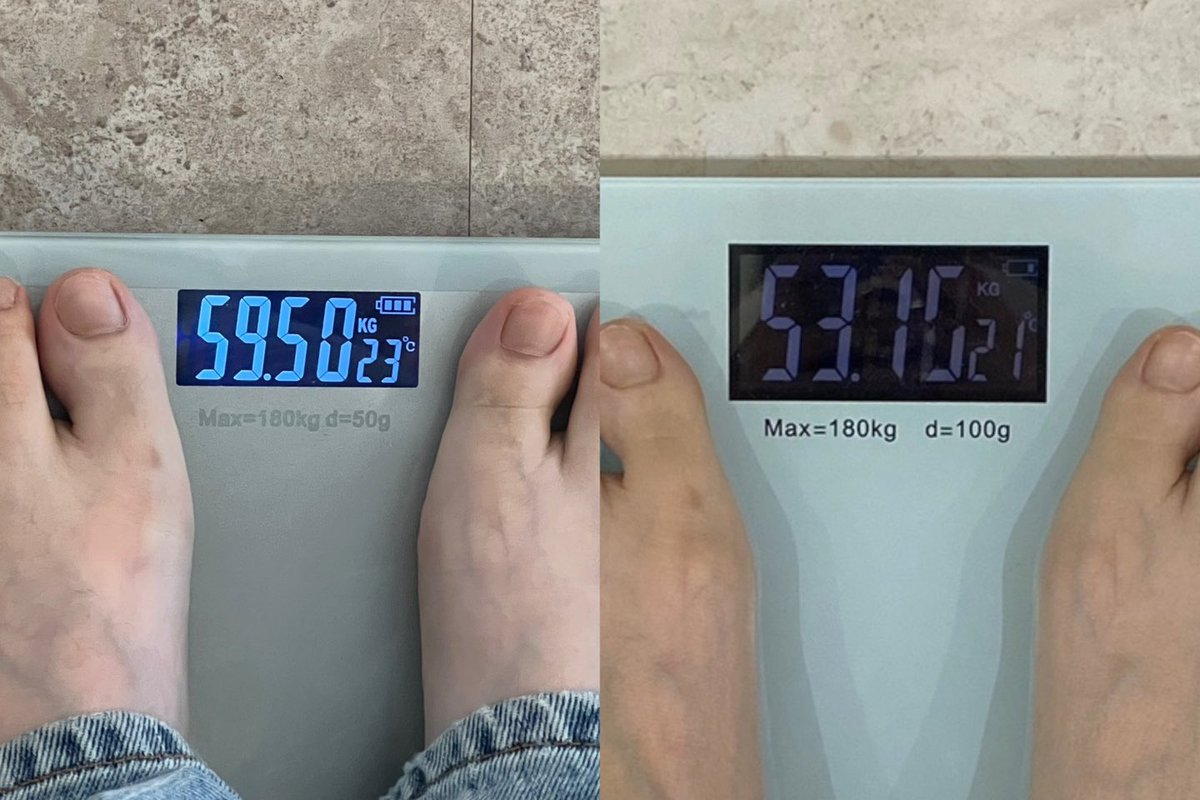 韓国の安いダイエット💊飲み出して
一気に3週間で-6.3kg痩せれた💪
ジムで運動もしてるけど、1日500gぐらいずつ減って前着てたスカートずれ落ちてくる笑

高い漢方とかサプリ飲んでる人に教えてあげたい😭ステマでも案件でもないよ！