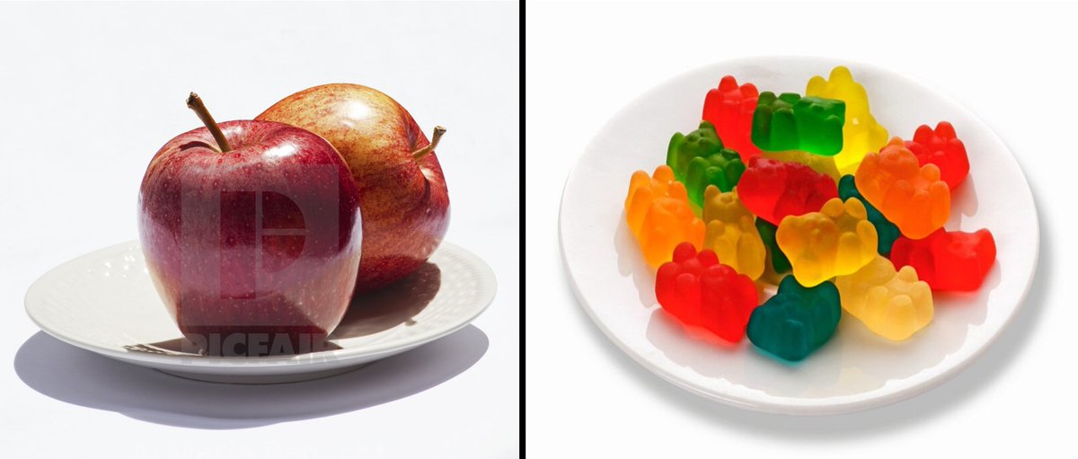danielbitpro's tweet image. Can you guess how many calories each of these two have?
Stop searching on Google, I'll tell you the answer: just about the same amount, around 140.
Which of these two would you consider is healthier and will keep your hunger at bay for longer?
Come on, make the correct choice!