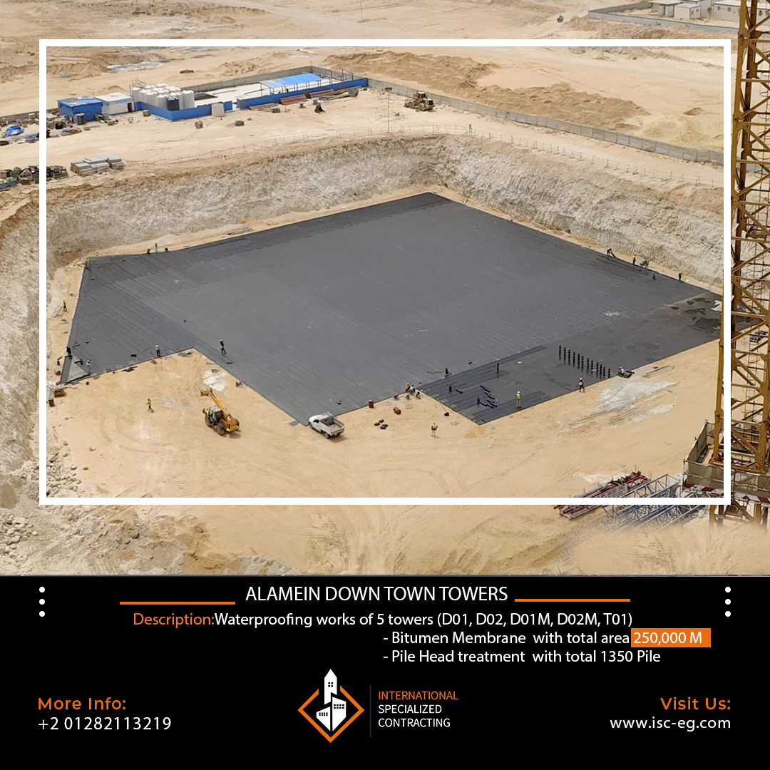 eg_isc's tweet photo. Alamen Down Town Towers   📷
اعمال العزل في مشروع العالمين   📷
📷Waterproofing System Works( Bitumen Membrane with total area 250.000 M
#Waterproofing
#Contracting #International #Specialized #Contracting
call now.
📷01282113219
1282113219
📷 https://t.co/e0bvaOTOFp https://t.co/sMoKkWDevt