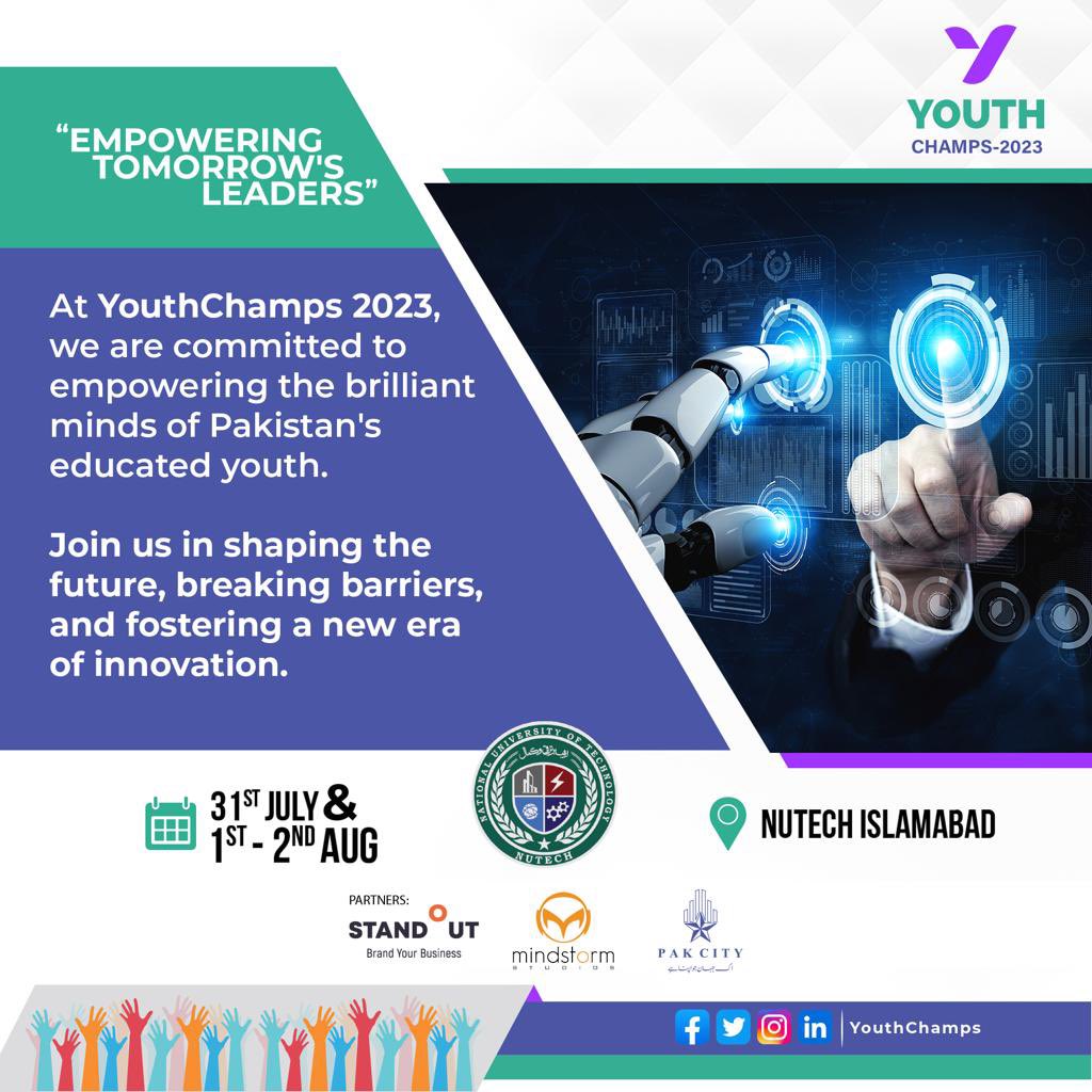 Unleashing creative excellence! 

Let your creativity soar and be part of this incredible journey. 

#youthchamps #youth #games #graphics #gamedevelopment #competition #SkillsDay #youthchamps2023 #university #learners #USAID