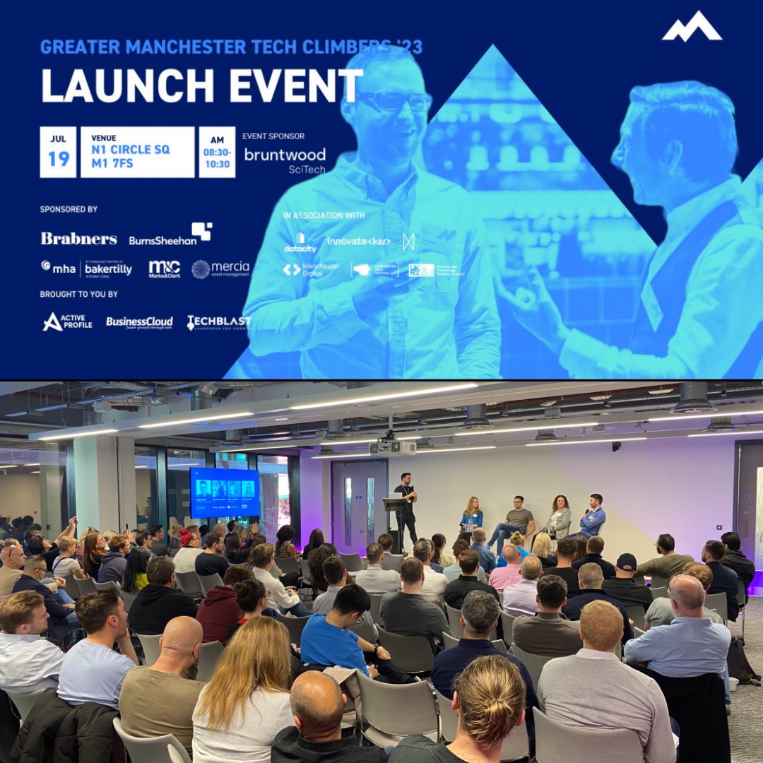 🤩Great energy this morning at the launch of Manchester <a href="/techclimbersuk/">Tech Climbers</a>! So nice to catch up with everyone. 

Thanks for the invite <a href="/Bruntwood_UK/">Bruntwood</a> <a href="/ActiveProfileUK/">Active Profile</a>, <a href="/techUK/">techUK</a>, <a href="/BCloudUK/">BusinessCloud.co.uk</a> and other partners. 

Such a great way to profile our future stars. Get your applications in!