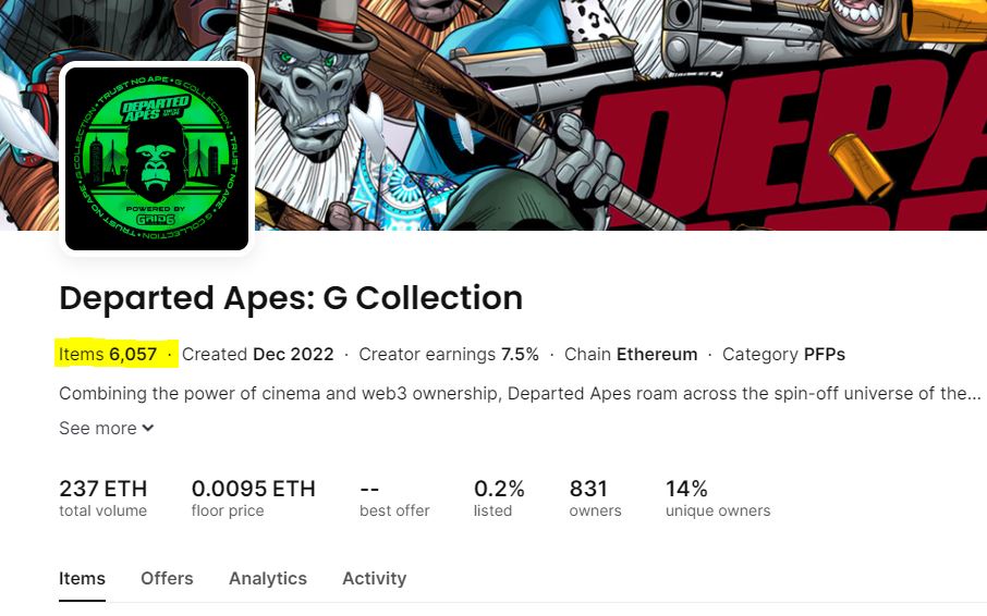 Just burn another one DAGC #2008🔥🔥
@departedapes <a href="/stephenfungfdl/">STEPHEN FUNG 馮德倫</a>
#NFT #NFTCommuntiy #nftcollector #nftcollectors 
#nftart #NFTGiveaways #BTC