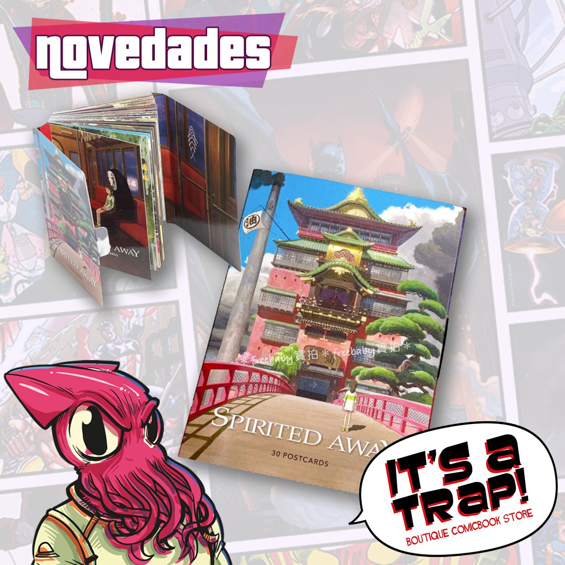 itsatrapcomic's tweet photo. ¡Novedades! Libro De Postales de Studio Ghibli Spirited Away. Imprescindible para los fanáticos de la animación de todas las edades, esta colección de postales celebra la obra maestra galardonada Spirited Away (El viaje de Chihiro).

#studioghibli #studioghibliedit https://t.co/6pwoibsbhV