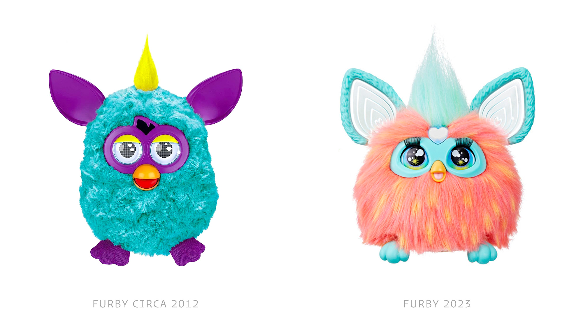 UnderConsideration on X: Today on Brand New (Linked): Introduced in 1998,  Furby sold 40+ million units in its first 3 years. It's been revived twice,  in 2005 and 2012, and is rising