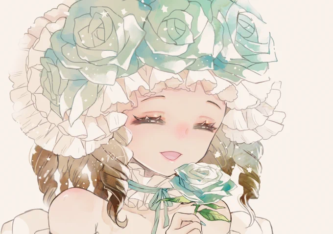 白薔薇来てくれ祈願らくがき!#ロマサガRS