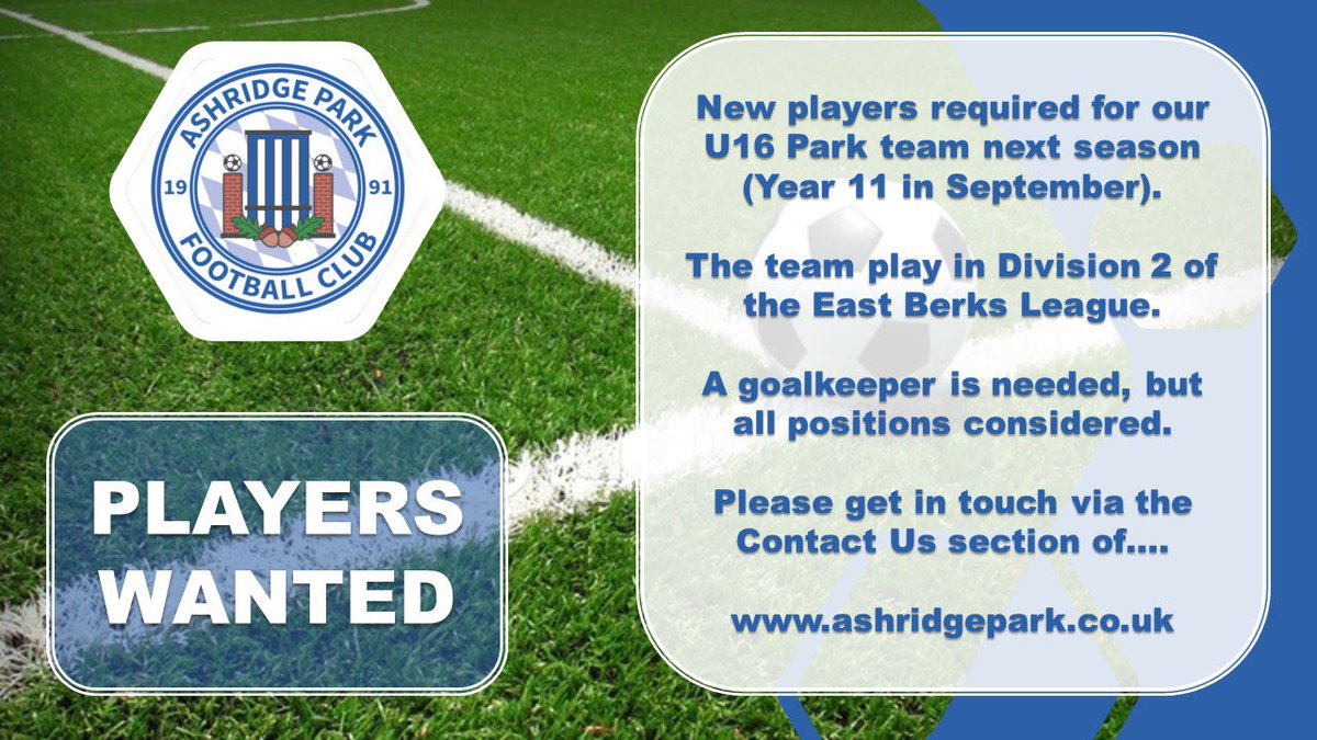Ashridge Park FC (@ashridgeparkfc) on Twitter photo 