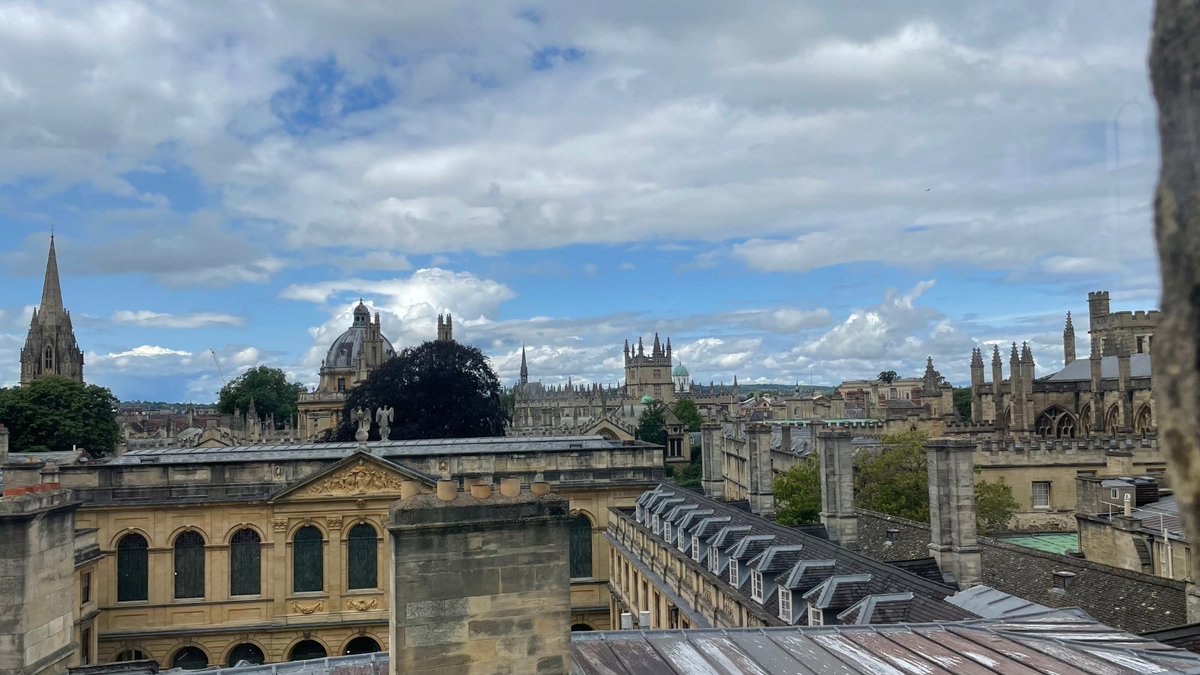 sehlibrary's tweet image. We've been working at the very top of the Tower and the view is 😍

(oh hi @QueensCollegeOx @QueensLibOx👋)

#DreamingSpires #LibraryViews #OxfordSkyline #JobPerks