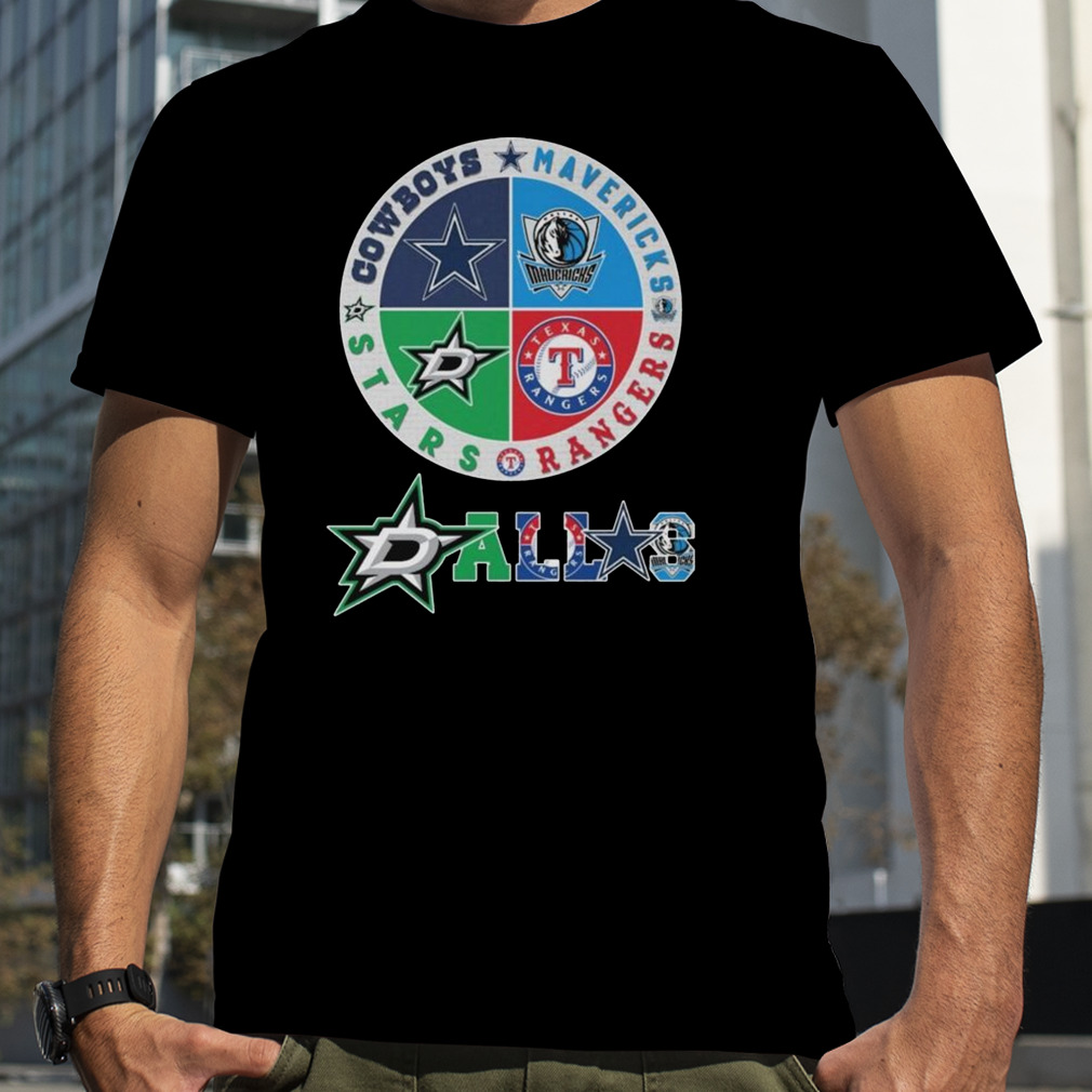 Dallas Team Sports Dallas Cowboys Mavericks Rangers And Stars 2023 Shirt https://t.co/xCLUo50oxu https://t.co/LEZKf458eW
