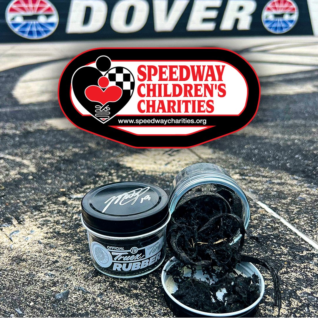 You asked for it! Get your own jar of rubber from @MartinTruex_Jr ’s #Wurth400 win & support @SCCnational at the same time! Act fast! Only 78 jars are available, and 25 are autographed! 🛞 speedwaycharities.org/events/dover/m… #KidsWin | #NASCAR