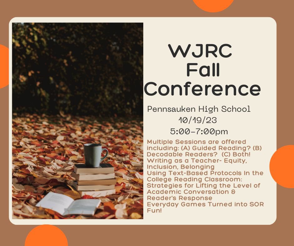 Save the Date! 🗓️ WJRC Fall Conference 2023 10/19/23 📙