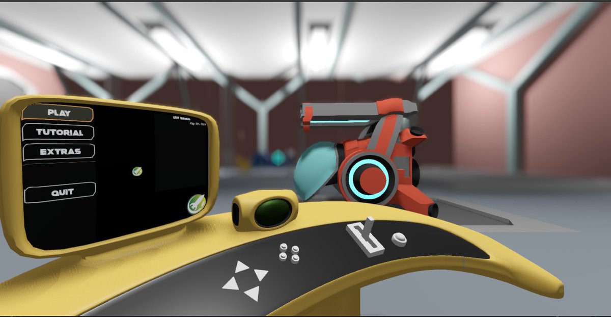 Our project lead <a href="/bflanagin/">breanna</a> is hard at work to implement our new, funky interface design in Angular Velocity.  While our art director is gearing up to start working on the first material and texture overhaul. All in preparation for our first MVP Aug 5th! 

#madewithgodot #scifi