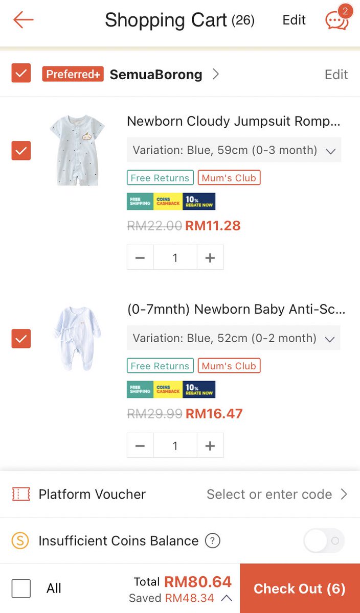 AKMACT's tweet photo. @ayspaces Nak mencuba nasib jugak lah kot2 ada rezeki baby boy yg baru lahir 13 hari 🤭🤭 tengah berpantang nie takde keje lain add to cart je la tapi nak bayor nye belum ada rezeki lagi 😅 https://t.co/58qK1vt14O