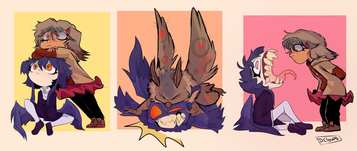 dertyclown's tweet image. Collab with @BonnieDempsey12 !!! 
I loved drawing the gurls together; we should do more of them anytime akjsjs💚💚 #collab #mothoc #oc #ocs